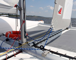 Belka podmasztowa - pięta masztu