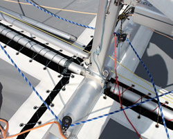 Belka podmasztowa - pięta masztu